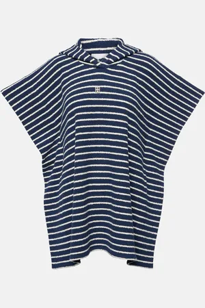 Givenchy 4G striped cotton-blend terry poncho