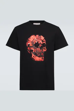 Alexander McQueen Skull printed cotton jersey T-shirt
