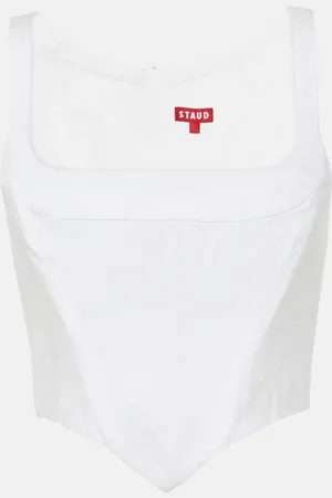Staud Linen bustier
