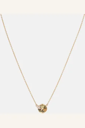 BUCHERER FINE JEWELLERY Peekaboo 18kt rose necklace with beryl and diamonds