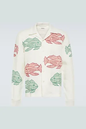 BODE Piscine appliquÃ© linen shirt