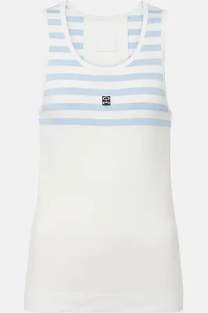 Givenchy 4G striped cotton tank top