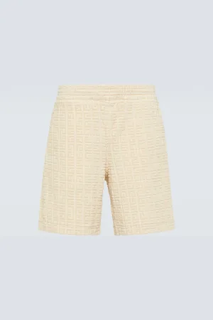 Givenchy 4G cotton-blend terry Bermuda shorts