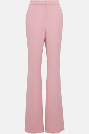 Alexander McQueen High-rise crÃªpe flared pants