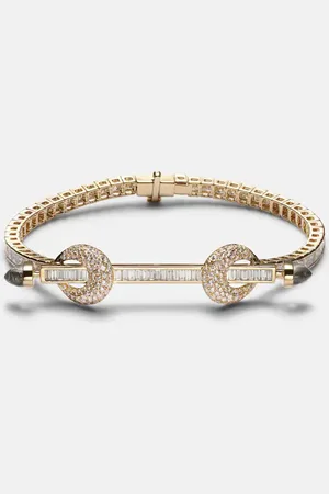 Ananya Chakra 18kt bracelet with diamonds and quartz