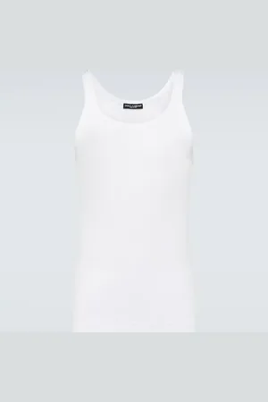 Dolce & Gabbana Cotton jersey tank top