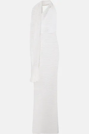 Alaïa AlaÃ¯a Scarf-detail maxi dress