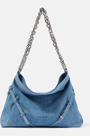 Givenchy Voyou Chain Medium denim shoulder bag