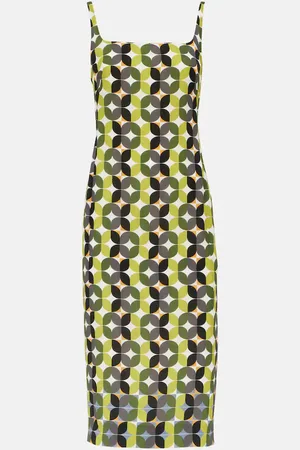 DRIES VAN NOTEN Printed crÃªpe midi dress