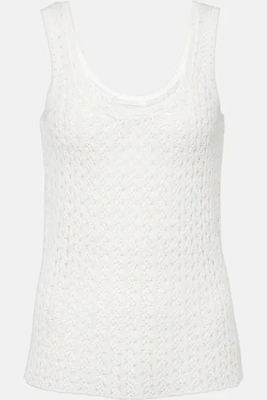 Chloé ChloÃ© Silk and linen tank top