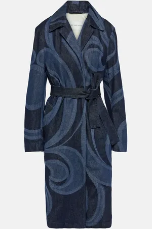 DRIES VAN NOTEN Embroidered denim coat