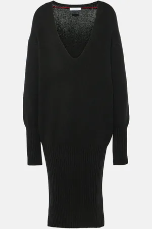 Salvatore Ferragamo Cashmere-blend midi dress