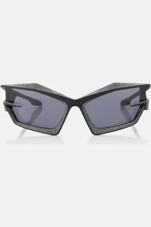 Givenchy Giv Cut crystal-embellished shield sunglasses
