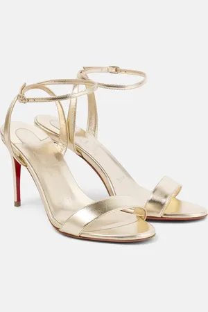 Christian Louboutin Loubigirl 85 metallic leather sandals