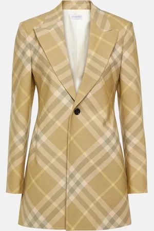 Burberry Check wool blazer