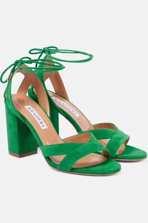Aquazzura Very Ari 85 suede sandals