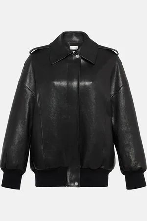 Alexander McQueen Leather bomber jacket