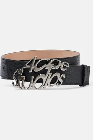 Acne Studios Logo leather belt