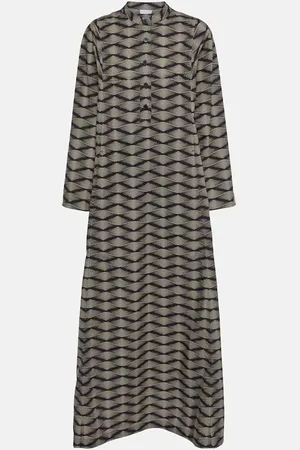 DRIES VAN NOTEN Printed cotton poplin maxi dress