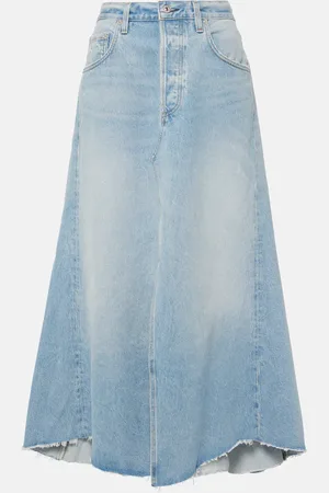 Citizens of Humanity Mina Reworked denim midi skirt