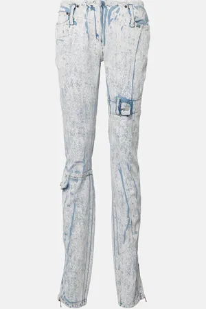 Acne Studios Printed low-rise slim jeans