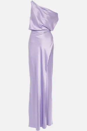The Sei Asymmetric silk gown