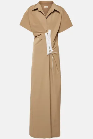 DRIES VAN NOTEN Taffeta maxi dress