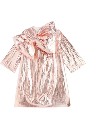 CAROLINE BOSMANS Bow-detail satin dress