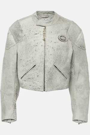 Acne Studios Cropped leather jacket