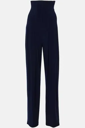 Norma Kamali High-rise wide-leg pants