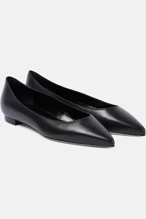 Manolo Blahnik Kietta leather ballet flats