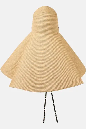 Alaïa AlaÃ¯a Capeline straw cloche hat