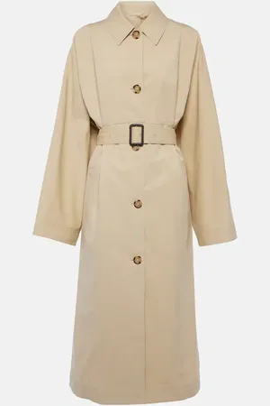 Totême Belted cotton and silk trench coat