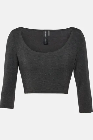 Norma Kamali Jersey crop top