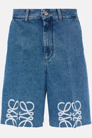 Loewe Anagram denim Bermuda shorts