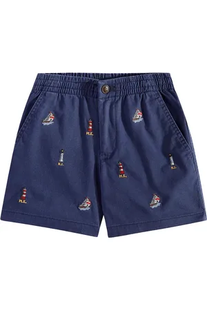 Ralph Lauren Embroidered cotton-blend shorts