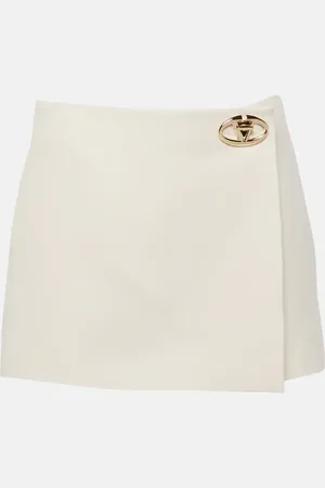 VALENTINO Crepe Couture low-rise skort