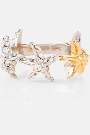VERSACE Barocco Sea crystal-embellished ring