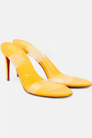 Christian Louboutin Just Nothing 85 PVC mules
