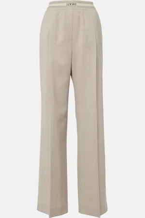 Loewe Logo wool palazzo pants