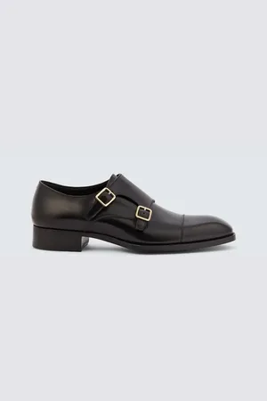 Tom Ford Elkan leather monk strap shoes