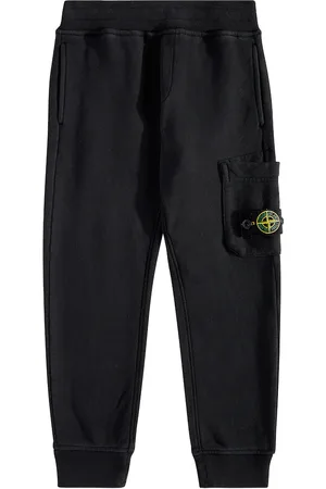 Stone Island Compass cotton jersey sweatpants