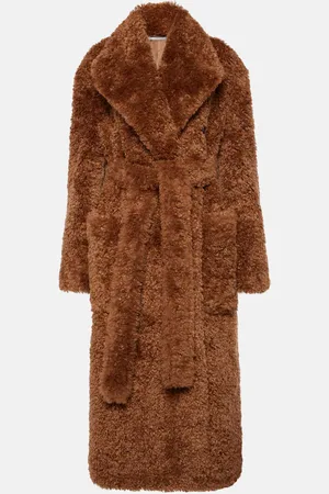 Stella McCartney Faux fur wrap coat