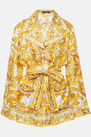 Dolce & Gabbana Majolica silk twill blouse