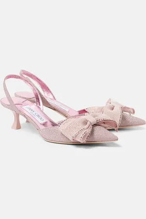 Jimmy Choo Brook 50 glitter slingback pumps
