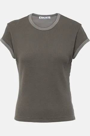 Acne Studios Waffle-knit cotton T-shirt
