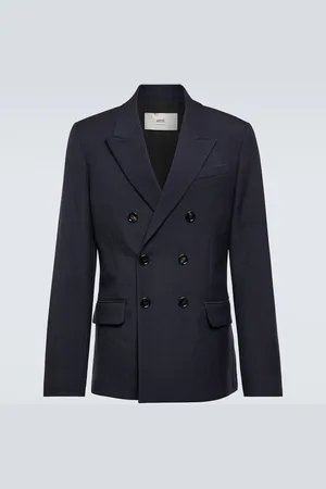 Ami Double-breasted virgin wool blazer