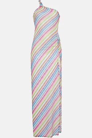 Missoni Zigzag one-shoulder beach dress