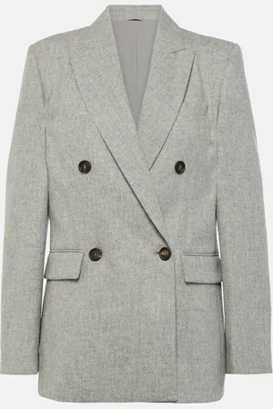 Brunello Cucinelli Wool and cashmere flannel blazer