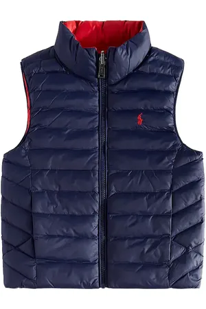 Ralph Lauren Logo reversible puffer vest